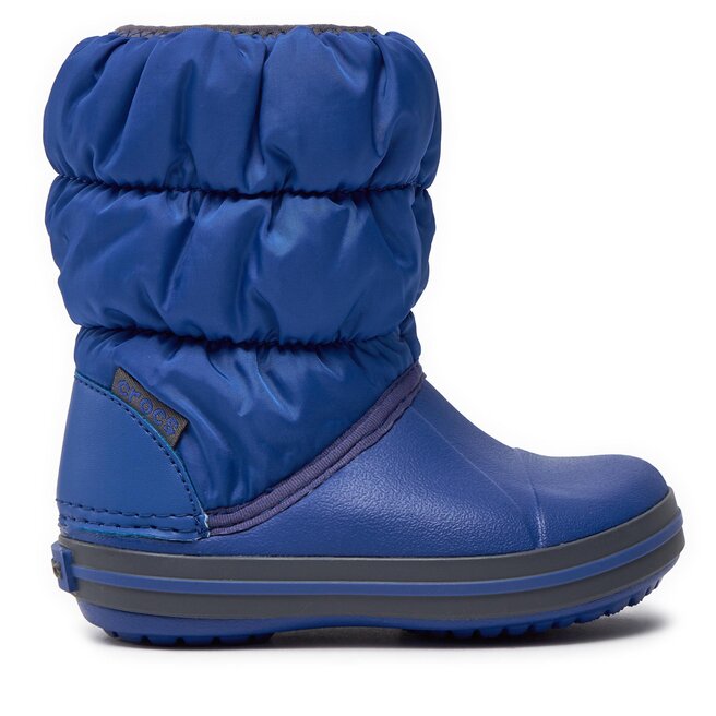 Μπότες Χιονιού Crocs Winter Puff Boot Kids 14613 Cerulean Blue/Light Grey