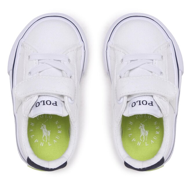 Polo Ralph Lauren Гуменки Polo Ralph Lauren Sayer Ps RF104093 White Recycled Canvas/Navy/Citron w/ Citron PP