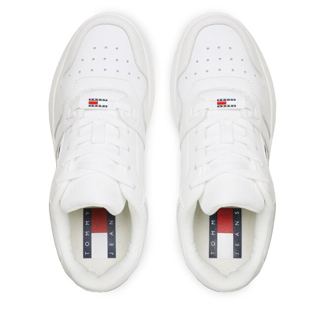Tommy Jeans Сникърси Tommy Jeans Retro Basket Flatf EN0EN02086 White 0K4