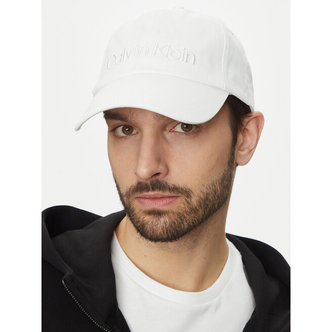 Czapka z daszkiem Calvin Klein - Biały