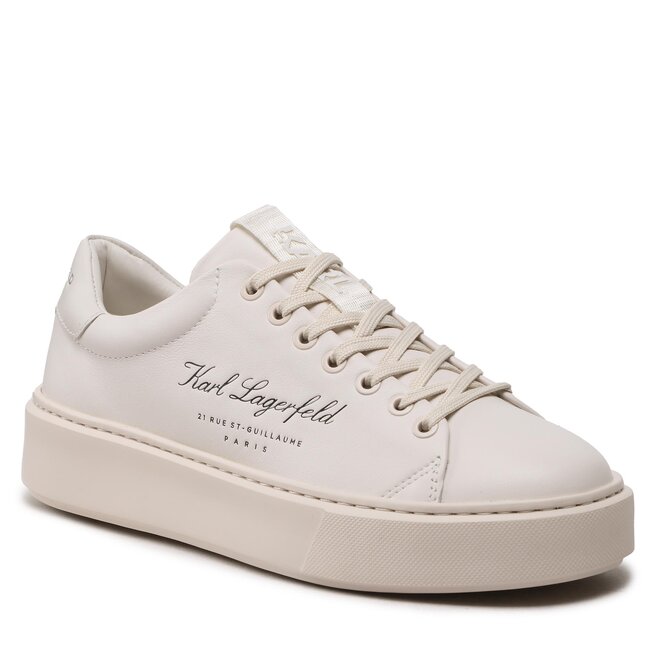 Sneakers KARL LAGERFELD KL52223 Off White Lthr epantofi-Bărbați-Pantofi-De imagine noua