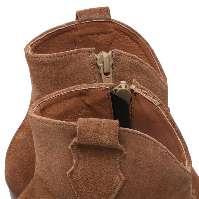 R.Polański Stövletter R.Polański 1409 Camel 546 Zamsz