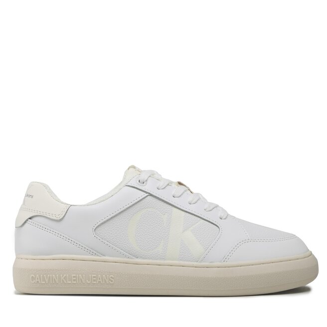 Sneakersy Calvin Klein Jeans Casual Cupsole Lth-Pu Mono - Biały