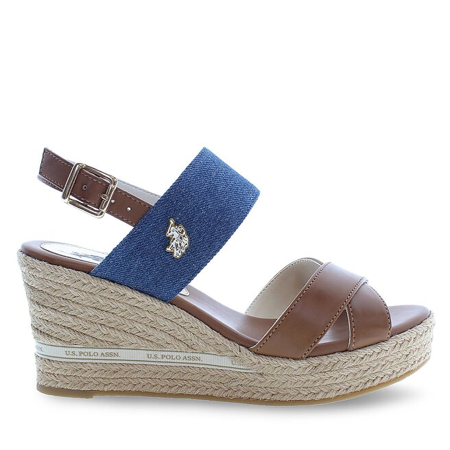 Espadryle U.S. Polo Assn. Alyss - Brązowy