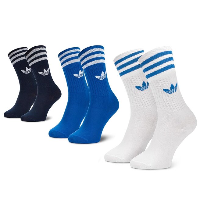 Calzini lunghi unisex adidas Solid Crew Socks DW6827 Conavy Blubir