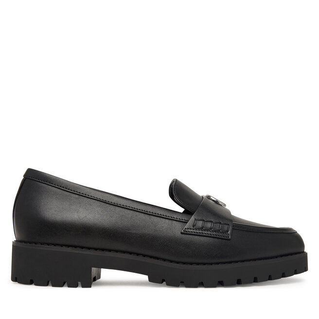 Loafersy MICHAEL Michael Kors Jaelyn Lug 40T6JLFP1L Czarny - kobiece