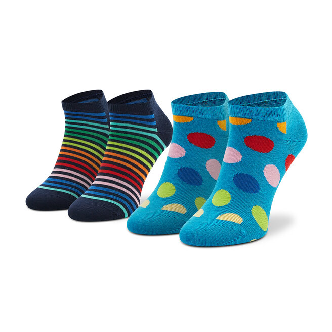 Set de 2 perechi de șosete medii unisex Happy Socks MIS02-6500 Albastru -Albastru Accesorii