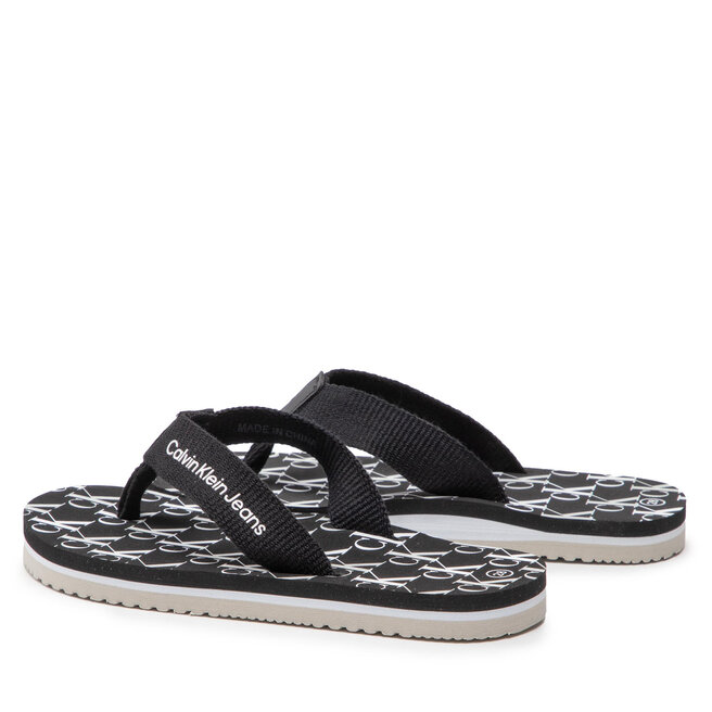 Calvin Klein Jeans Flip-flops Calvin Klein Jeans Logo Print Flip Flop V3X8-80156-0058 M Black 999