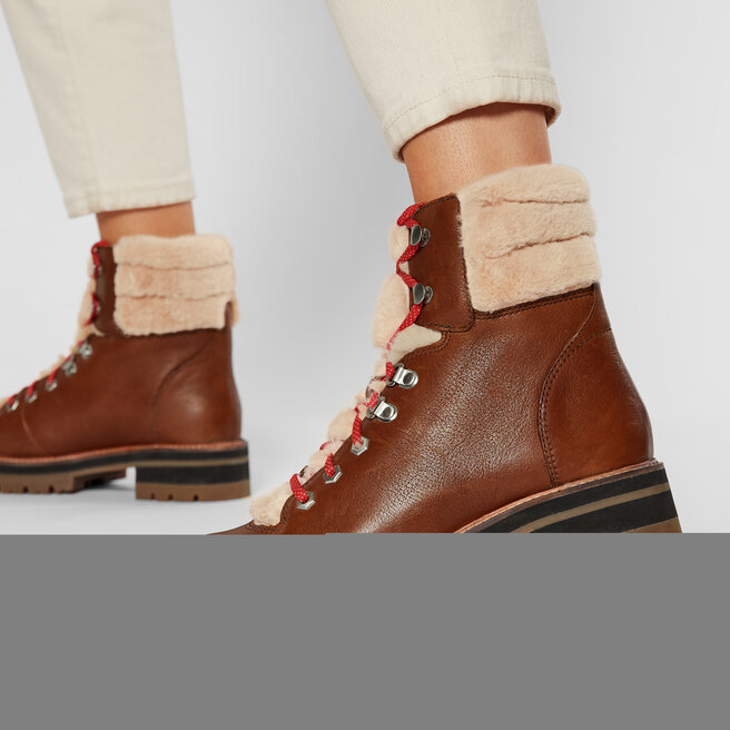 orianna hiker dark tan leather