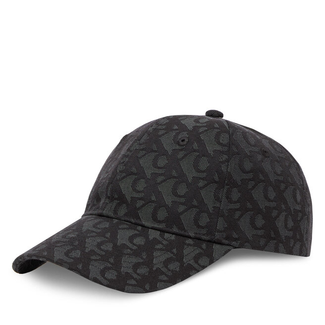 Czapka z daszkiem Calvin Klein Aop 6 Panel Baseball Cap LV04K5058G Czarny -