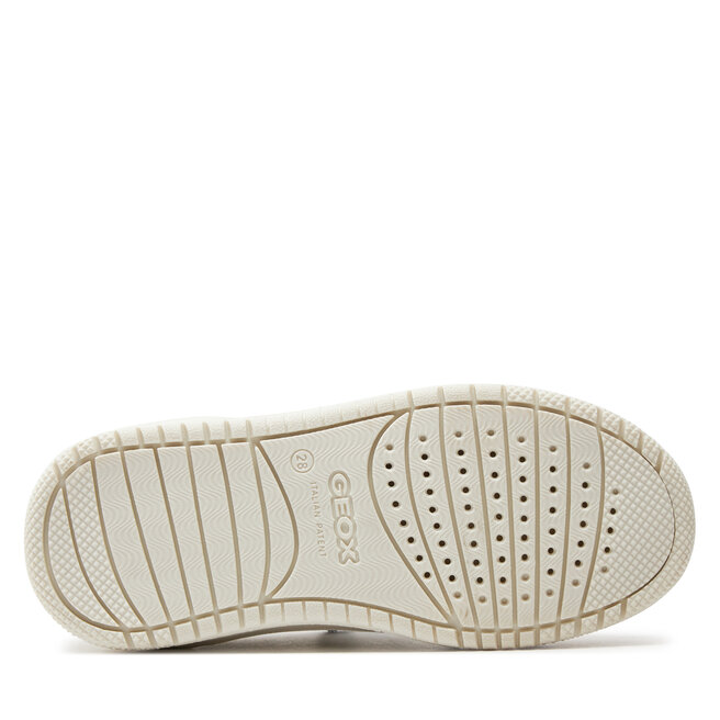 Geox Baskets Montantes Fille Washiba Blanc Rose Et Violet - Heirloom