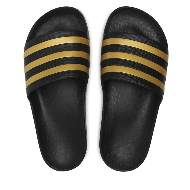 adidas Şlapi adidas adilette Aqua EG1758 Cblack/Goldmt/Cblack