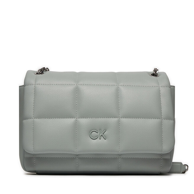 Torebka Calvin Klein Square Quilt Conv Shoulder Bag - Szary