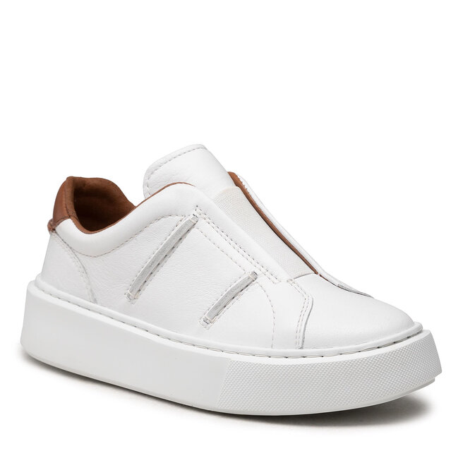 Sneakers Clarks Hero Lite Slip 261615254 White Leather