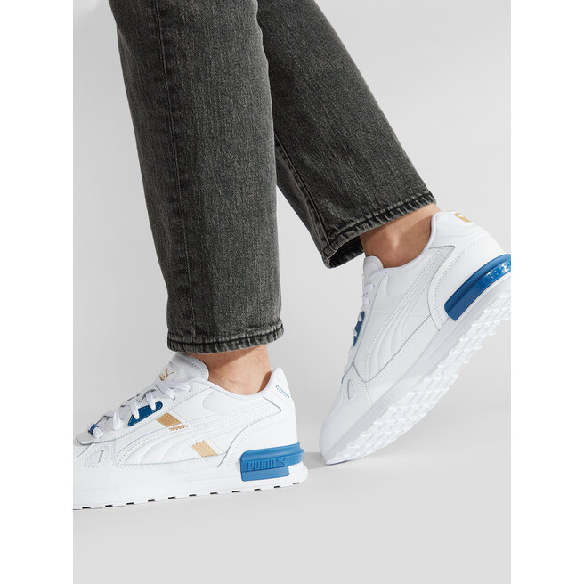 Puma Сникърси Puma Gravition Pro Fc 386479 01 Puma White/Lake Blue/Gold