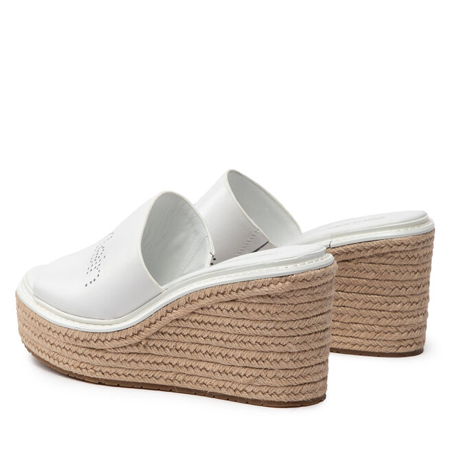 Calvin Klein Alpargatas Calvin Klein Wedge Mule 50 Perf HW0HW00820 Ck White YAF