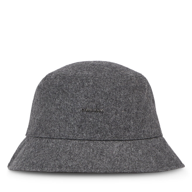 Calvin Klein Klobouk Calvin Klein Ck Must Wool Bucket Hat K60K611148 Mid Grey Heather P4A