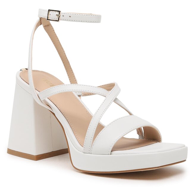 Sandale Guess Tiline FL6TLI LEA03 WHITE Elegante imagine noua