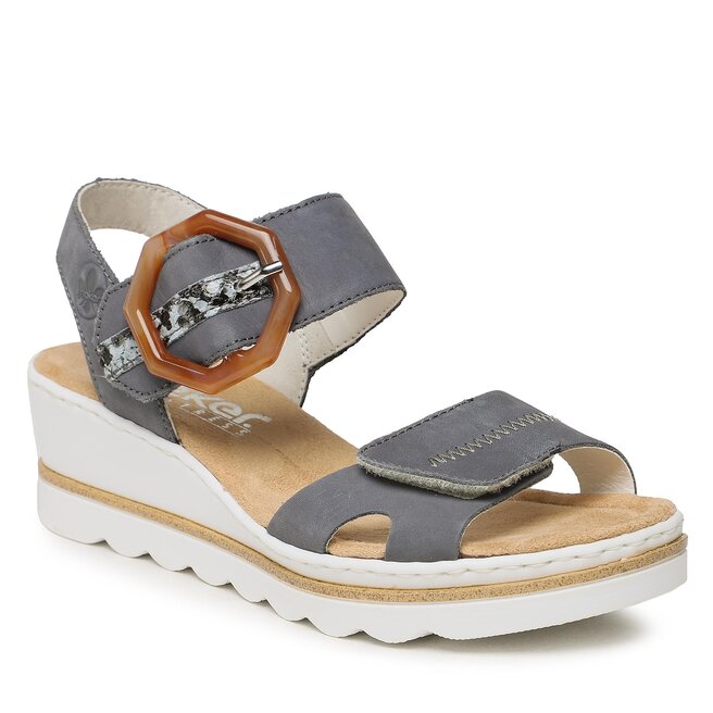 Rieker Sandali Rieker 67476-14 Blau Kombi