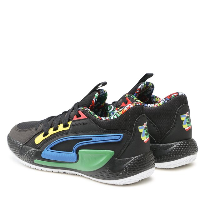 Puma Boty Puma Court Rider Chaos 379137 01 Puma Black/Pele Yellow/Archive Green/Racing Blue/Puma White