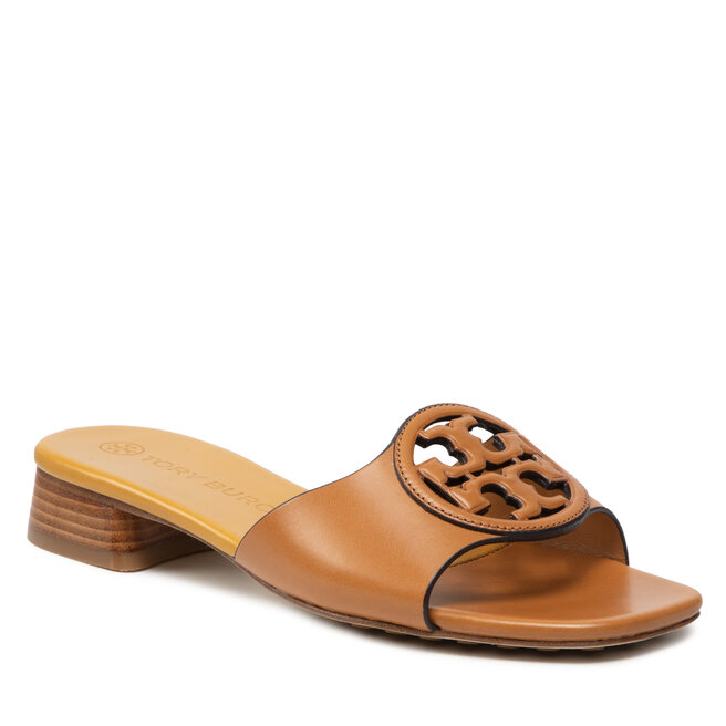 Șlapi Tory Burch Bombe Miller Slide 89367 Caramel Corn/Hornet Yellow 200 200 imagine noua gjx.ro