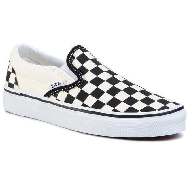 Vans Sneakers aus Stoff Vans Classic Slip-On VN000EYEBWW1 Blk/Whtchckerboard/Wht