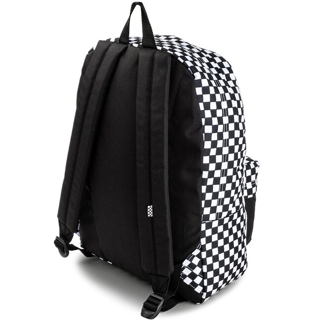 Vans realm backpack top black white checkerboard