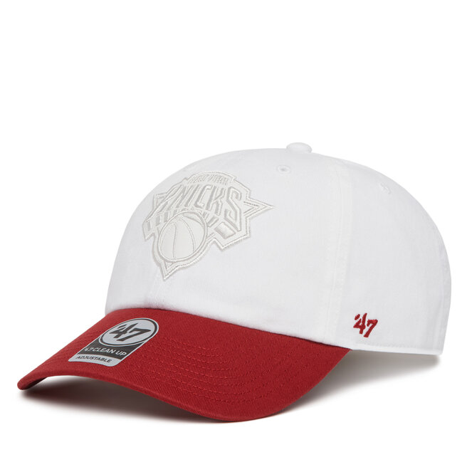 Czapka z daszkiem 47 Brand NBA New York Knicks '47 x Tommy Hilfiger Courtside '47 Clean Up - Biały