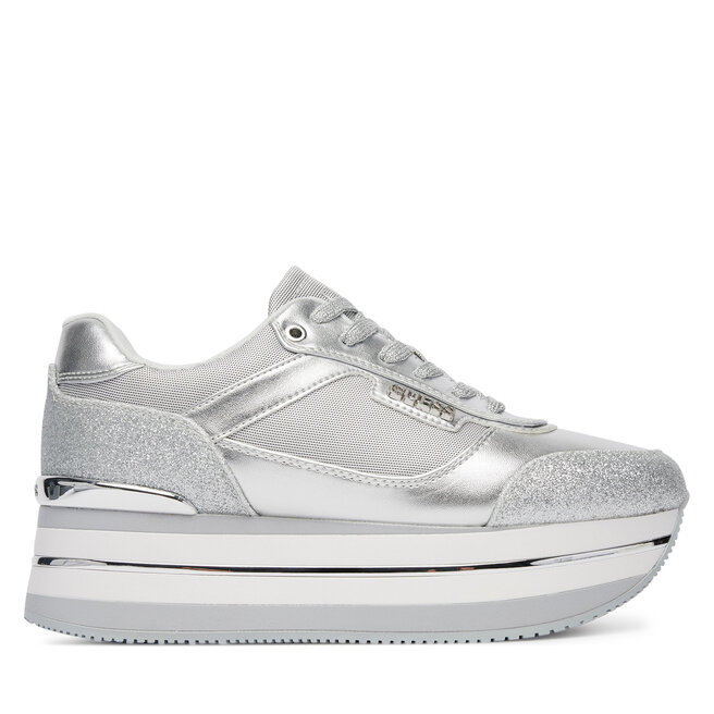 Sneakersy Guess FLJHN3 LEL12 Srebrny - kobiece