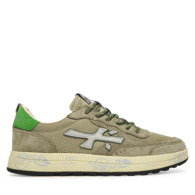 Sneakersy Premiata Nous Var 8062 Khaki - męskie
