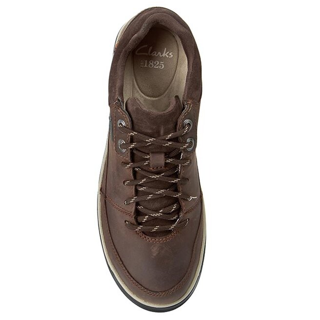 P buty Clarks RipwayEdge GTX 261097137 Dark Brown Lea eobuwie