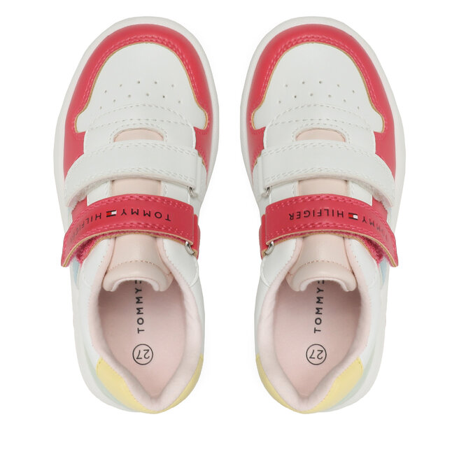 Tommy Hilfiger Sneakers Tommy Hilfiger Low Cut Velcro Sneaker T1A9-32713-1355 S White/Multicolor X256
