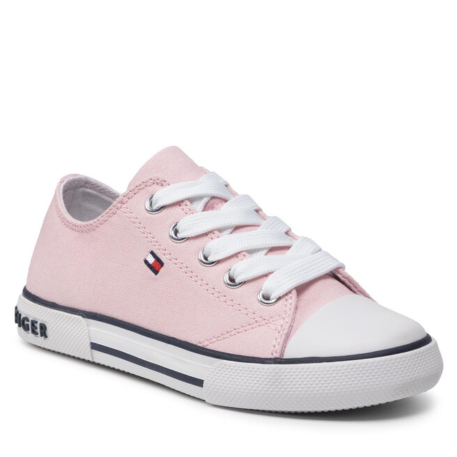 Teniși Tommy Hilfiger Low Cut Lace-Up Sneaker T3A4-32117-0890 M Pink 302