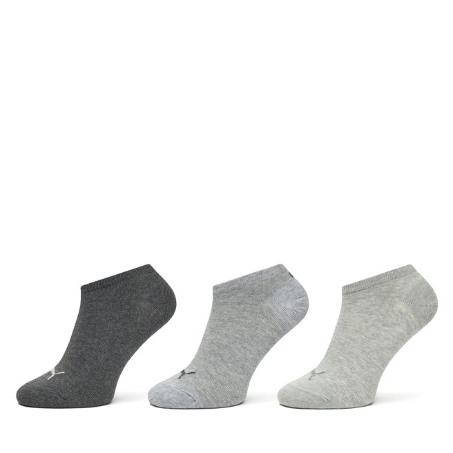 Zestaw 3 par niskich skarpet unisex Puma - Szary