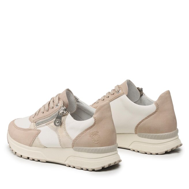 Rieker Sneakersy Rieker N7400-80 Weiss Kombi