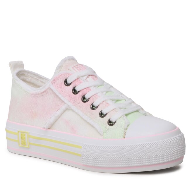 Teniși Big Star ShoesBig Star Shoes LL274174 White/Pink/Yellow