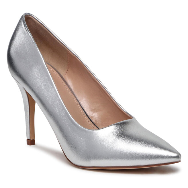 Pantofi cu toc subțire Jenny Fairy LS5268-07. Silver