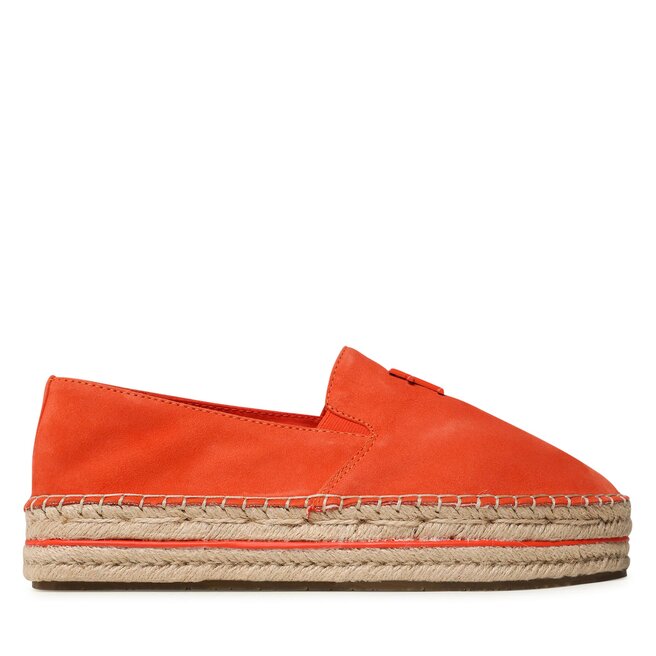 Tommy Hilfiger Espadrilles Tommy Hilfiger Th Suede Flatform Espadrille FW0FW07069 Deep Orange SNX