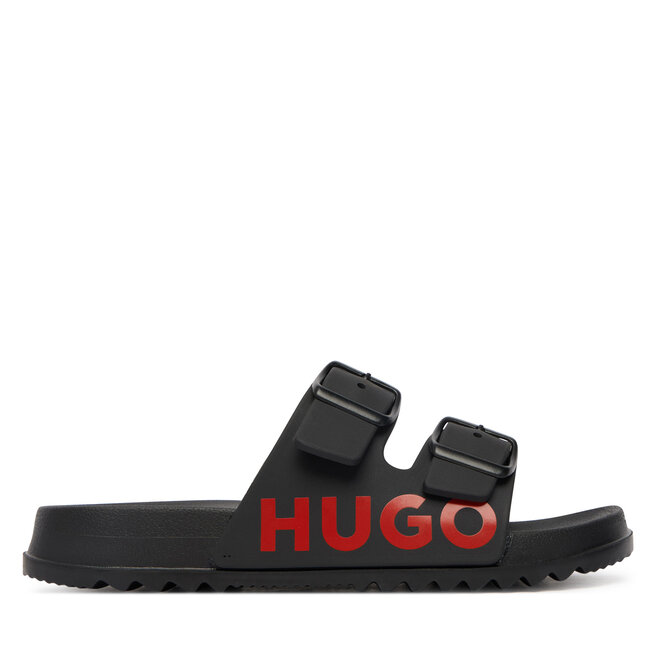 Klapki HUGO G01193 M Czarny -