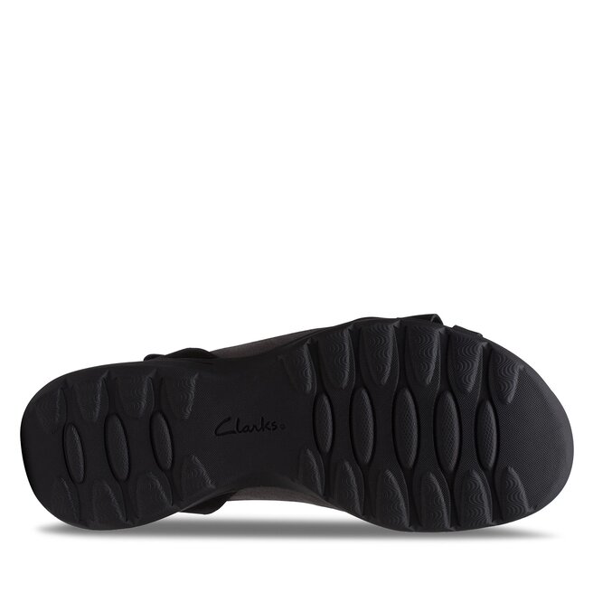 Clarks Szandál Clarks Amanda Tealite 26171125 Black Nubuck
