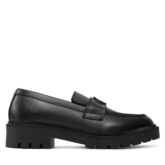 Lordsy Calvin Klein Jeans Flatform Loafer Hw Mg Lth - Czarny