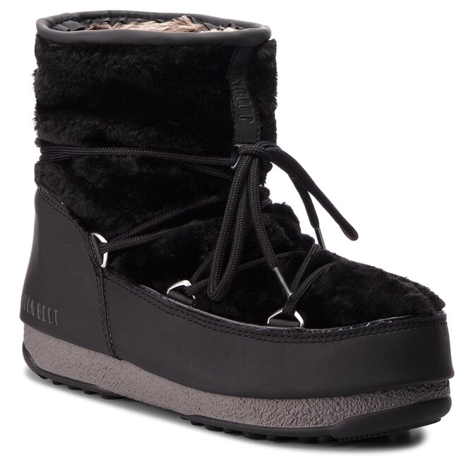 Moon Boot Śniegowce Moon Boot Monaco Low Fur 24008500001 Black