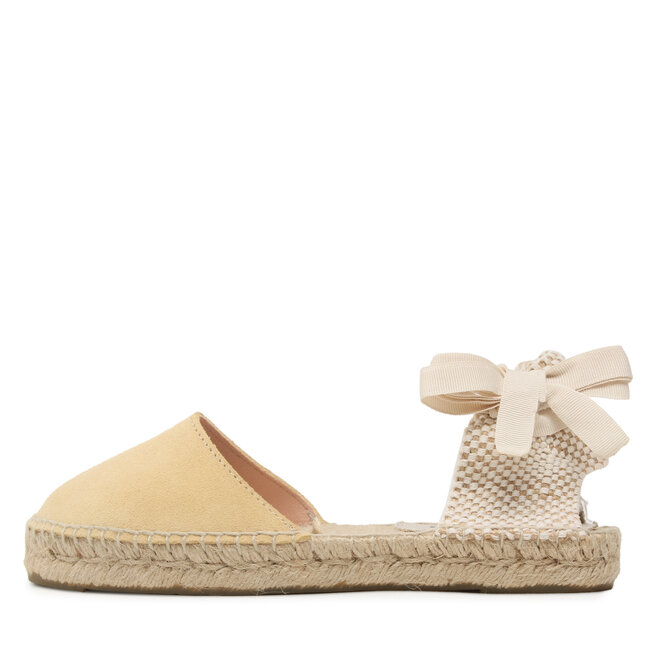 Espadryle Manebi Suede Flat Valenciana Espadrilles R 4.2 P0 Inca Cream ...
