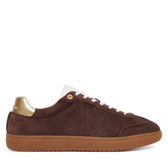 Sneakersy Armani Exchange XW002791 AF23058 MZ729 Brązowy - kobiece
