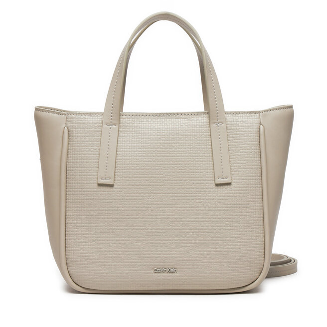 Torebka Calvin Klein Jeans Ck Refine Small Tote Braid - Szary