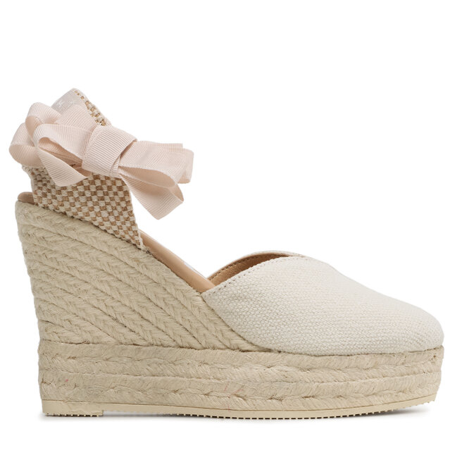 Manebi Espadrile Manebi Shaped Wedge Espadrilles O 7.0 WH White