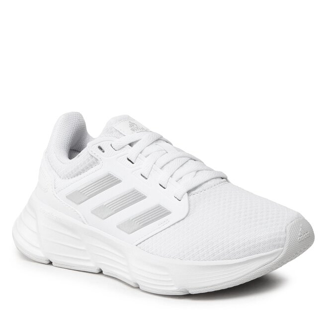 evlji adidas Galaxy 6 GW4130 Cloud White Silver Metallic Dash