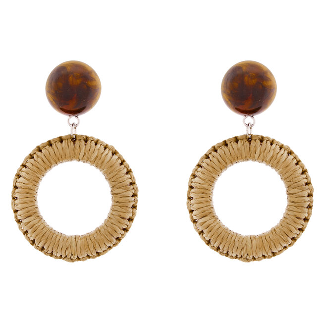 Klipsy Weekend Max Mara 2615751065650 Beżowy -