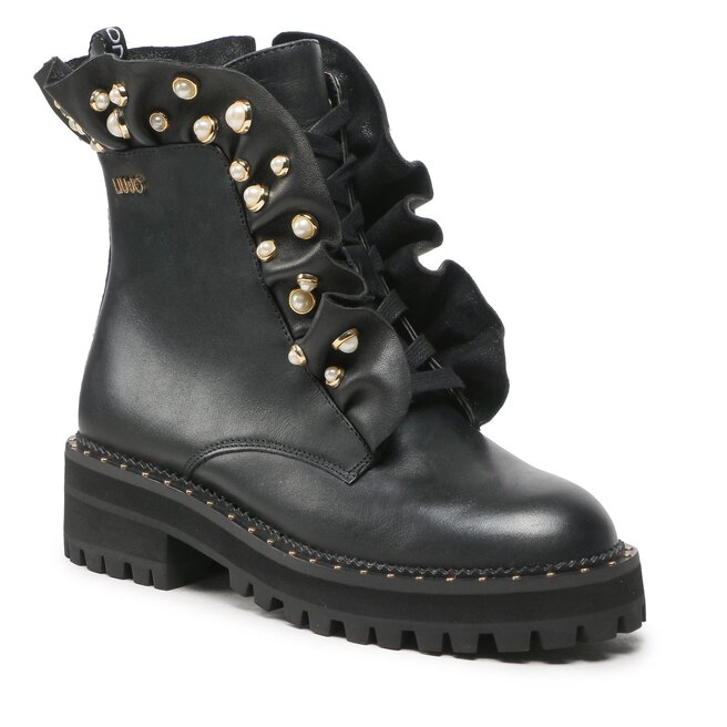 Botki Liu Jo Pink 148 SF2041 PX223 Black 22222 eobuwie .pl
