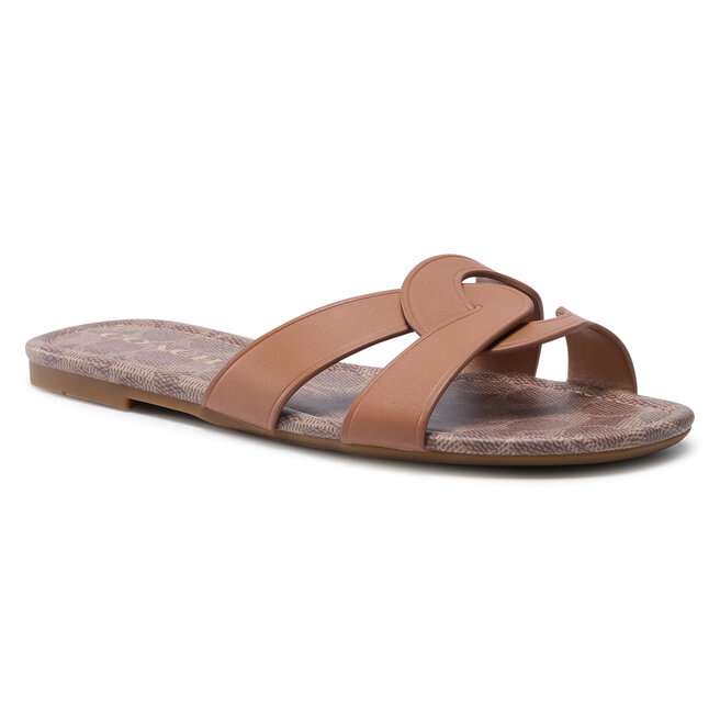 Chanclas Coach Essie Leather Sandal C2310 11002151EDC Natural zapatos.es